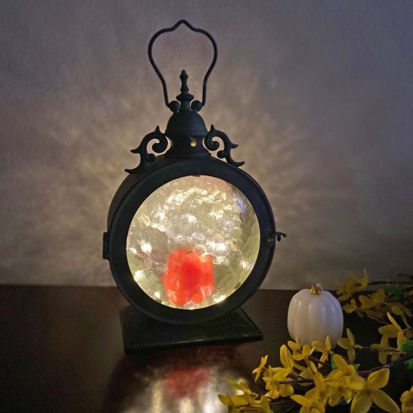 PierSurplus Metal Round Hanging Candle Lantern with Curved Glass Insert - Image 3