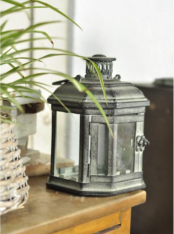 Set of 3 Large Floor Standing Hanging Candle Lanterns with 4 ft. Tall Folding Rack | Tall Decorative Candle Lantern Set With Foldable Three-Tier Stand for Home Front Porch Décor - Image 7