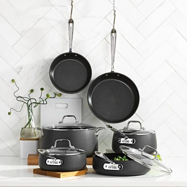 All Clad | Essentials Nonstick Cookware Set, 10-Piece - MadeInUSA - Image 9