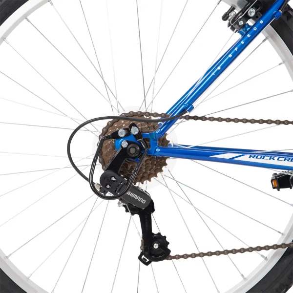 Huffy 26-inch Rock Creek Men's Mountain Bike, Ages 13 and Up, Blue - MadeInUSA - Image 8