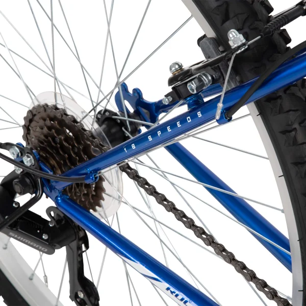 Huffy 26-inch Rock Creek Men's Mountain Bike, Ages 13 and Up, Blue - MadeInUSA - Image 7