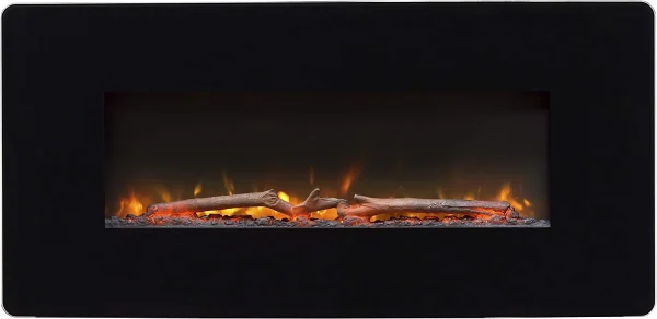 Dimplex Winslow 35"Wall-Mounted Electric Fireplace (Model: SWM3520), 4777 BTU, 120 Volt, 1400 Watt, Black - MadeInUSA - Image 2