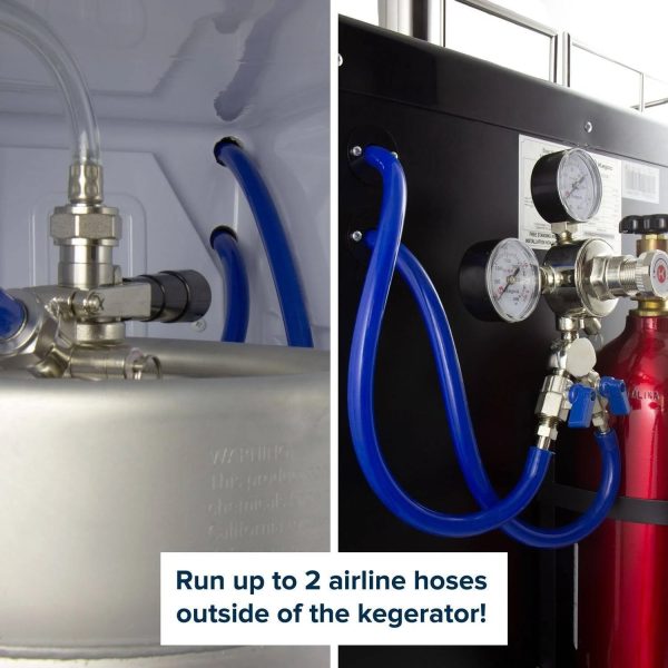 Kegco Z163S Dual Tap Stainless Steel Commercial/Residential Digital Kegerator - 24" Wide - MadeInUSA - Image 3