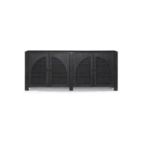 Leighton Tilda Sideboard BLACK WASH MANGO - MadeInUSA