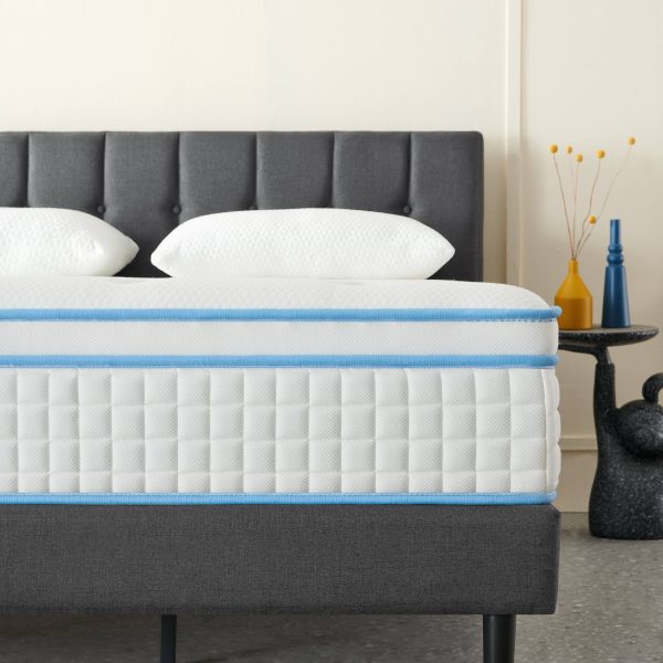 Stiku 12 inch Medium Euro Top Memory Foam Hybrid Mattress in A Box - King - Firm - MadeInUSA