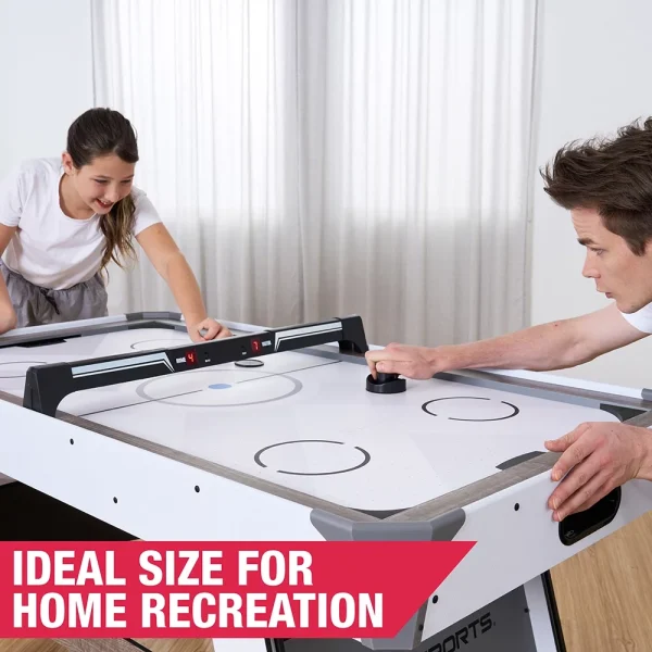 MD Sports 5 ft. Air Powered Hockey Table with Overhead Electronic Scorer, 60 x 32 x 32 - MadeInUSA - Image 9