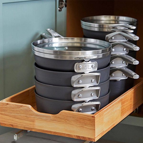 Calphalon Premier Nonstick 10 Piece Cookware Set - MadeInUSA - Image 4