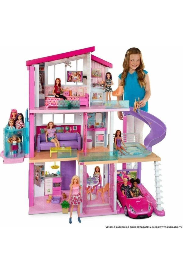 Barbie Dreamhouse Dollhouse with Wheelchair Accessible Elevator - MadeInUSA - Image 8