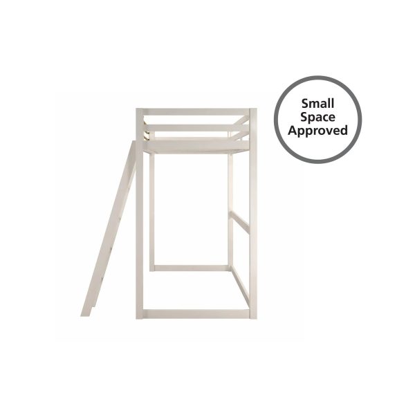 Little Seeds Monarch Hill Haven Twin Metal Platform Loft Bed by Little Seeds Bed Frame Colour: White Wayfair 72"H X 60"W X 79"D Vanities - MadeInUSA - Image 8