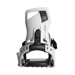 Nidecker Supermatic Snowboard Bindings 2024 - White - MadeInUSA