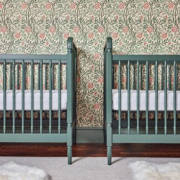 Namesake Liberty 3-in-1 Convertible Spindle Crib with Toddler Bed Conversion Kit - Honey - MadeInUSA - Image 7