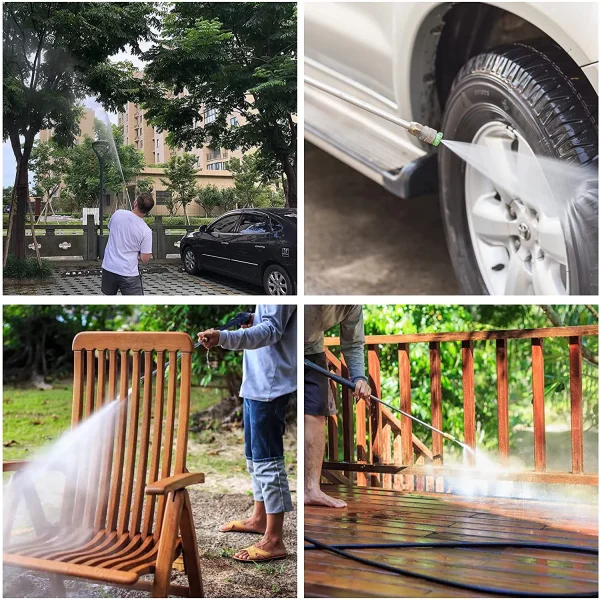 SUGIFT 3300PSI Electric Pressure Washer High Power Pressure with 4 Nozzles Foam Cannon and Hose Reel - MadeInUSA - Image 6