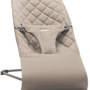 Bouncer Bliss - Sand Gray / Woven, Classic Quilt / Dark Gray - MadeInUSA