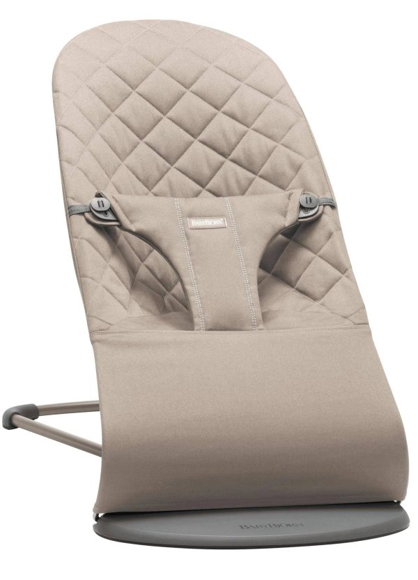 Bouncer Bliss - Sand Gray / Woven, Classic Quilt / Dark Gray - MadeInUSA