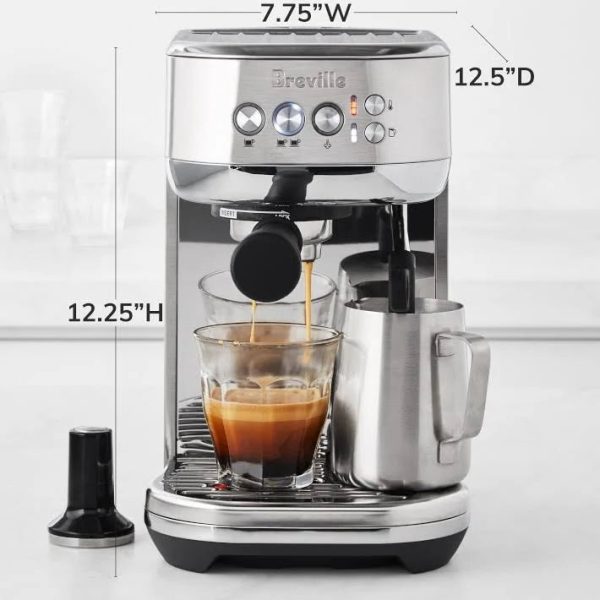 Breville Bambino Plus Espresso Machine, Sea Salt - MadeInUSA - Image 3