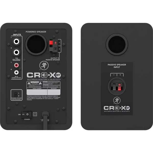 (2) Mackie CR3-XBT 3"Creative Reference Bluetooth Multimedia Monitors with Studio Monitor Stands Package - MadeInUSA - Image 6