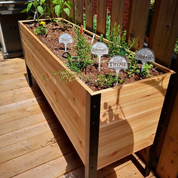 Cedar Planters 18" x 60" Raised Garden Bed - MadeInUSA - Image 8