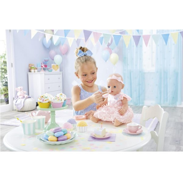 Baby Born Interactive Baby Doll Party Theme, Blue Eyes, 9 Ways to Nurture (Eats, Drinks, Cries, Sleeps, Bathes, and Wets), Toys for Toddlers and Preschool Girls and Boys 2 3 4+ - Image 5