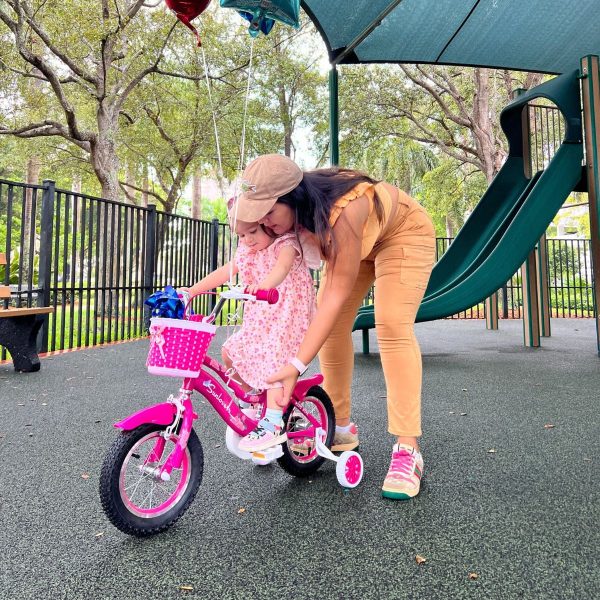 SUNLOVERR Pink Dreams Girls Bike for Toddlers and Kids Ages 4-6 Years Old, 14 Inch Kids Bike with Training Wheels & Basket - MadeInUSA - Image 12