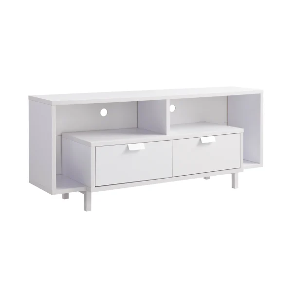 Boston TV Stand - White - MadeInUSA - Image 3