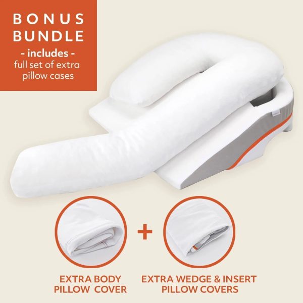 Acid Reflux Relief Pillow: Extra Cases Bundle Small - MadeInUSA - Image 6