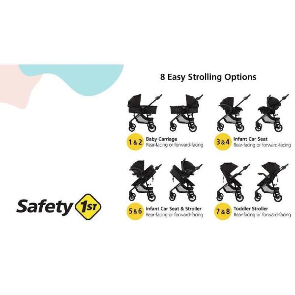 Safety 1st Grow & Go Flex Travel System - Black - MadeInUSA - Image 3