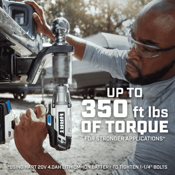 HART 20-Volt 1/2-inch Battery-Powered Impact Wrench (Battery Not Included) - MadeInUSA - Image 2