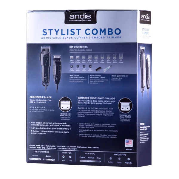 Andis Stylist Combo with BeauWis Blade Brush - MadeInUSA - Image 5