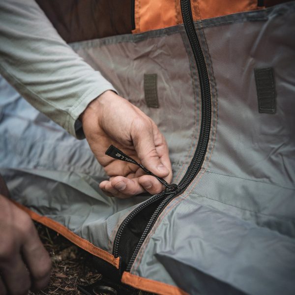 Gazelle T4 Plus 8 Person Portable Pop Up Camping Hub Orange Tent - MadeInUSA - Image 3