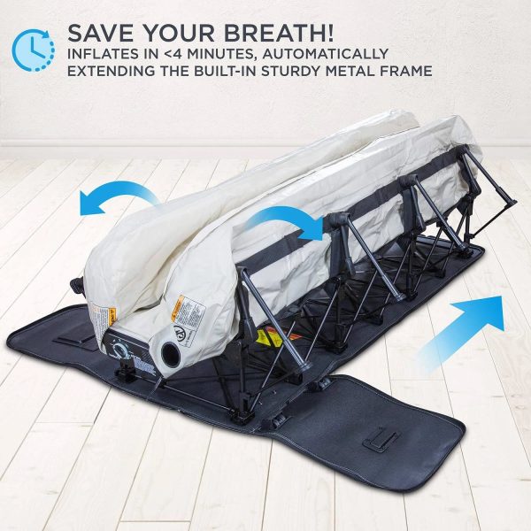 Ivation EZ-Bed Twin size, Air Mattress with Built in Pump, Deflate Defender Technology Inflatable Mattress - MadeInUSA - Image 4