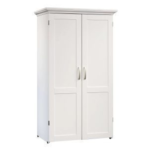 Sauder Select Craft & Sewing Armoire in Soft White - MadeInUSA