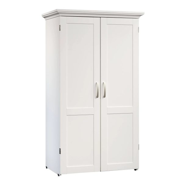 Sauder Select Craft & Sewing Armoire in Soft White - MadeInUSA