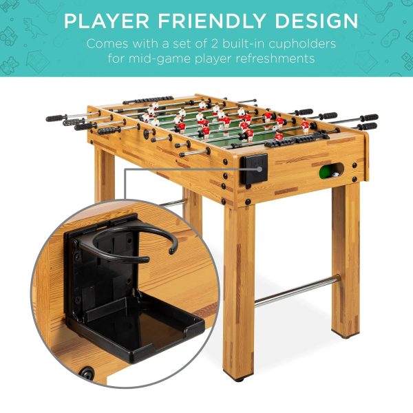 Best Choice Products 48" Foosball Table Competition Sized Soccer Arcade Game Room - MadeInUSA - Image 4