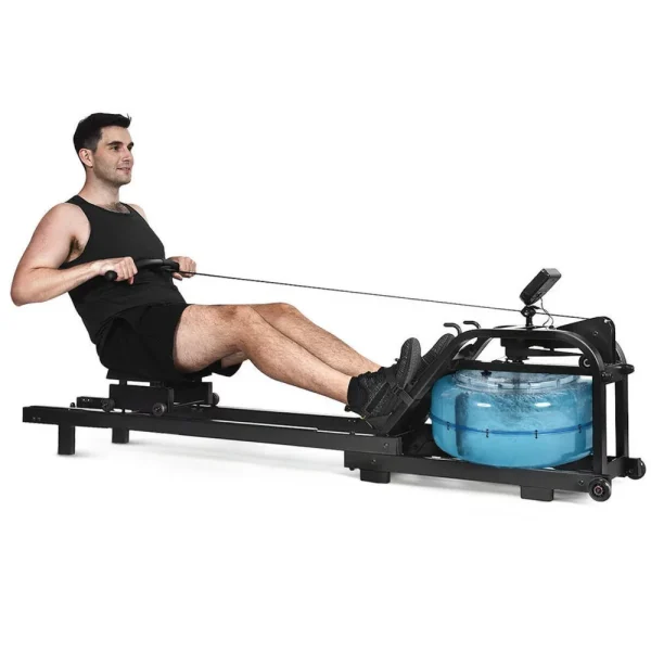 FITPHER Water Resistance Rowing Machine Resistance Metal Dual-Track Healthy Indoor Gym Equipment for Fitness (Irony) - MadeInUSA - Image 9
