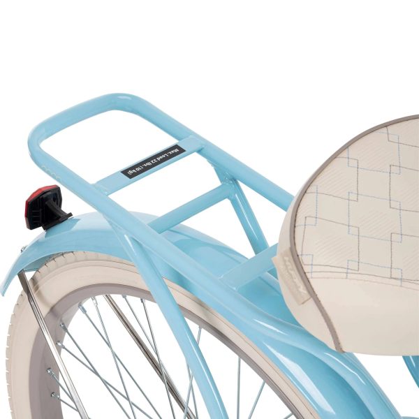 Huffy 24 in. Girls nel Lusso Women's Classic Beach Cruiser Bike, Light Blue - MadeInUSA - Image 4