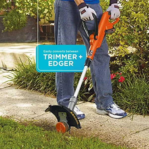 BLACK+DECKER 20V MAX* String Trimmer / Edger, 12-Inch (LST300) - MadeInUSA - Image 5