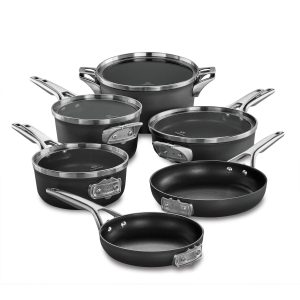 Calphalon Premier Nonstick 10 Piece Cookware Set - MadeInUSA