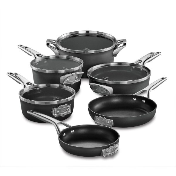 Calphalon Premier Nonstick 10 Piece Cookware Set - MadeInUSA