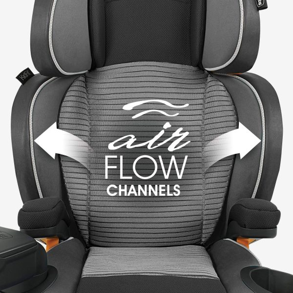 Chicco KidFit Zip Air Plus 2-in-1 Belt Positioning Booster Car Seat - Q Collection - MadeInUSA - Image 12