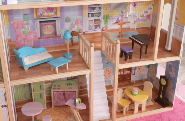 KidKraft Majestic Mansion Wooden Dollhouse with 34 Accessories - MadeInUSA - Image 8