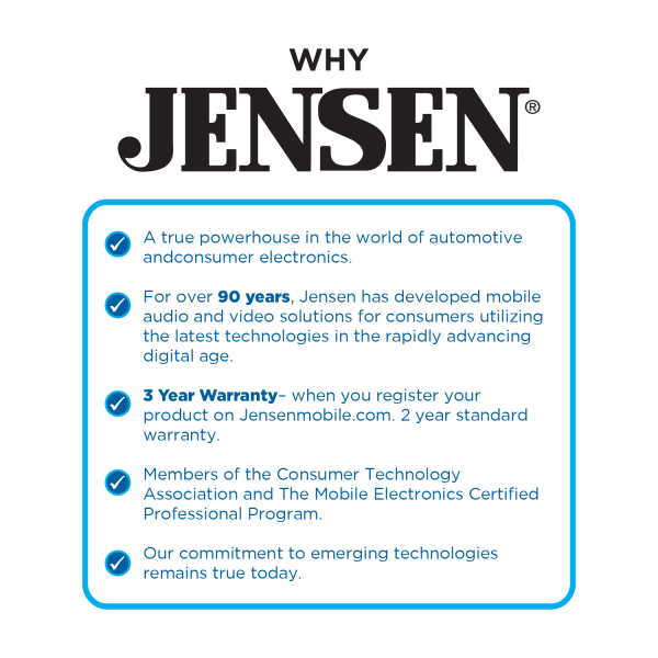 Jensen XDA94RB Class D 4 Channel Bridgeable Amplifier with 80 Watts x 4 RMS and 1000 Watts, New - MadeInUSA - Image 2