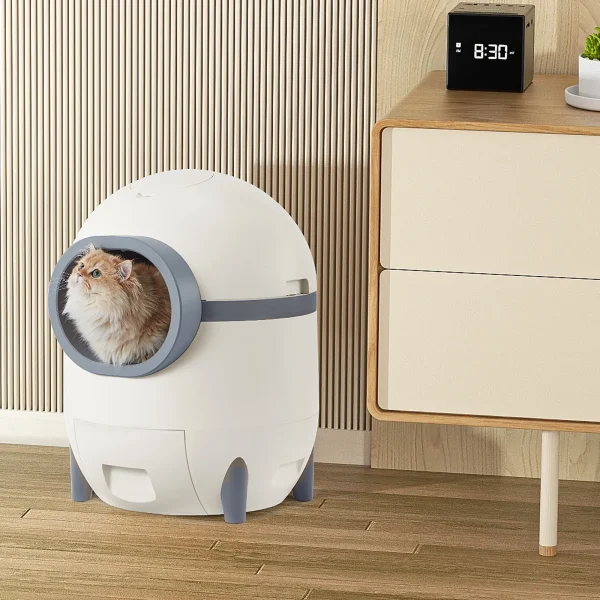 Hommow Automatic Cat Litter Box, Self Cleaning Cat Litter Box with APP Control & Cleaning Kit - MadeInUSA - Image 3
