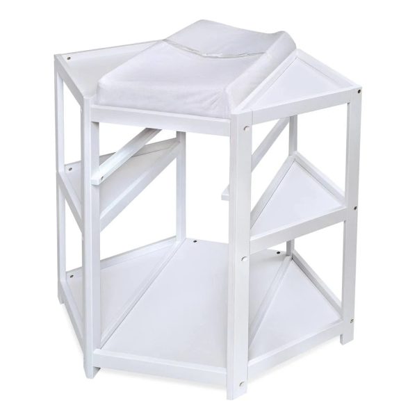 Badger Basket Diaper Corner Baby Changing Table, Gray - MadeInUSA - Image 8