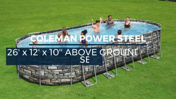 Coleman Power Steel Frame 16' x 10' x 48" Oval Pool Set - MadeInUSA - Image 9