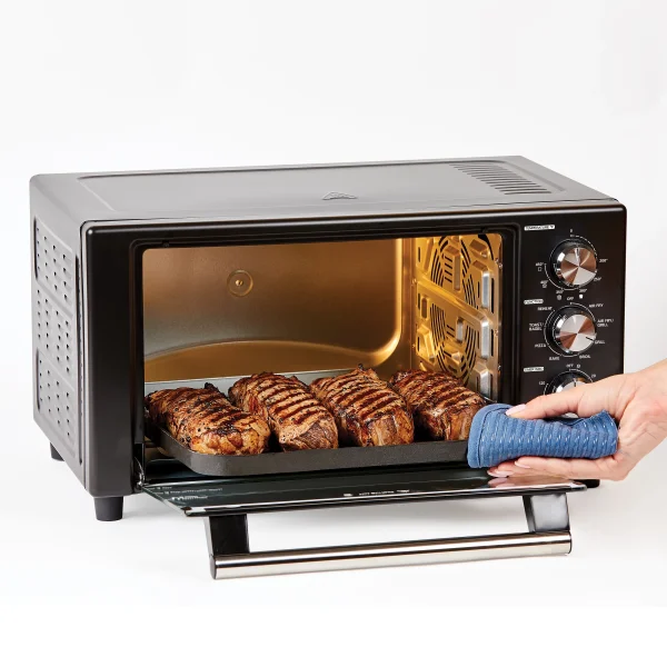 PowerXL Air Fryer Grill Plus, Toaster Oven, Black, 1500 Watts - MadeInUSA - Image 4