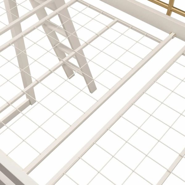 Little Seeds Monarch Hill Haven Twin Metal Platform Loft Bed by Little Seeds Bed Frame Colour: White Wayfair 72"H X 60"W X 79"D Vanities - MadeInUSA - Image 7