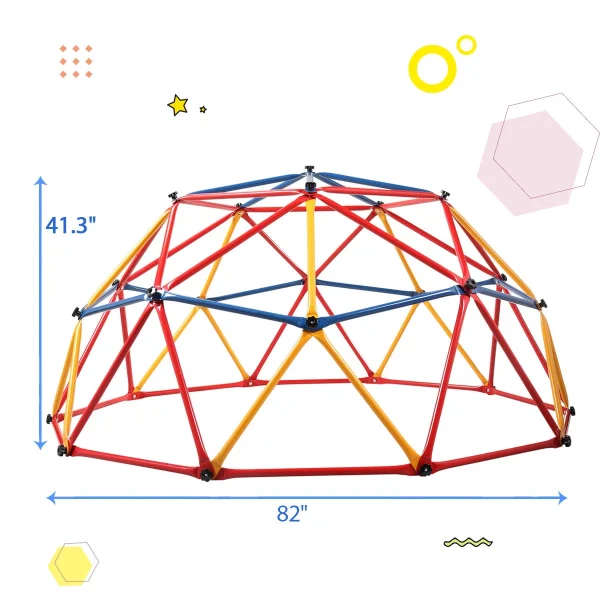 CIPACHO Outdoor Geometric Dome Climber, Playground Climbers Equipment Suitable for 1-6 Kids Climbing Frame - MadeInUSA - Image 4
