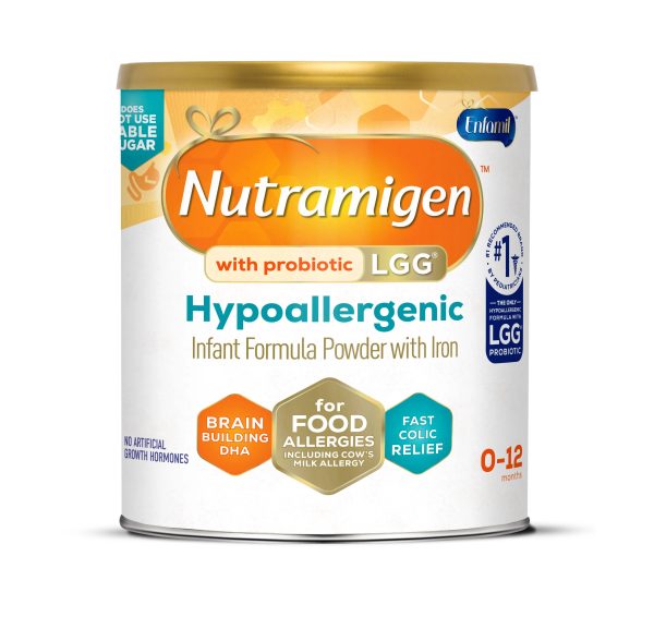 Nutramigen Hypoallergenic Infant Formula with Enflora LGG - Powder 12.6 oz Can 6 Pack - MadeInUSA - Image 2