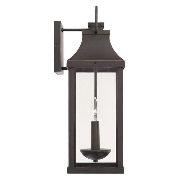Capital Lighting 946421BK Bradford 2 Light Outdoor Wall Lantern Black - MadeInUSA - Image 3