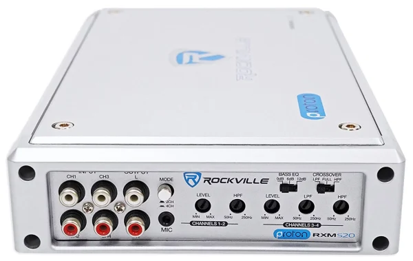 Rockville RXM-S20 Micro Marine/ATV Amplifier 1600w Max 4 Channel 4x100w - MadeInUSA - Image 5